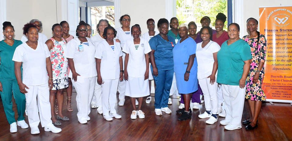 group of nurses posing for a picture