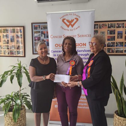 Dr. Dawn Gayapersad, Ph.D., M.B.A, B.Sc., Mrs. Stephanie St. Hill, Ms. Janette Lynton, STE