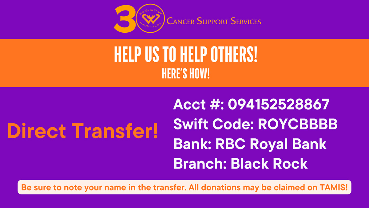 Cancer Support Services donation information