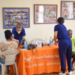 2 nurses taking blood for PSA test