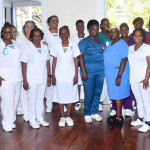 group of nurses posing for a picture